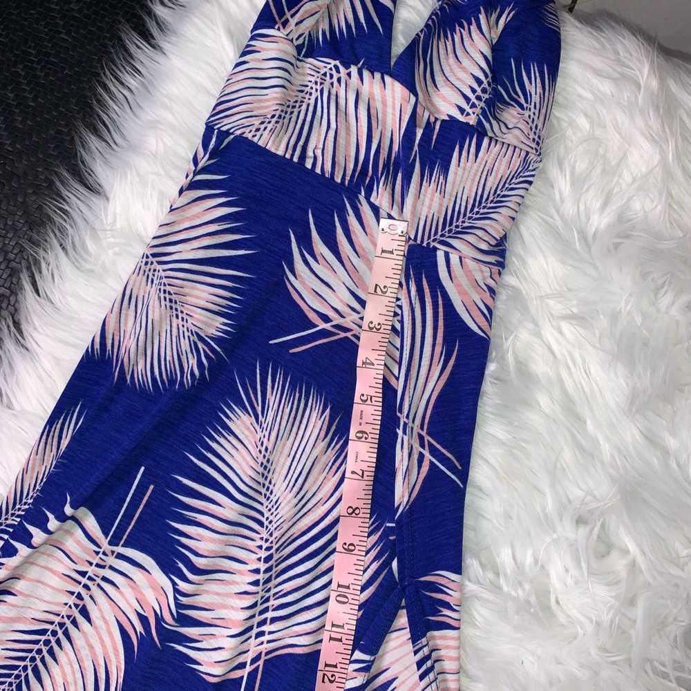 Blue 2-Split ankle length sundress - Picture 10 of 16